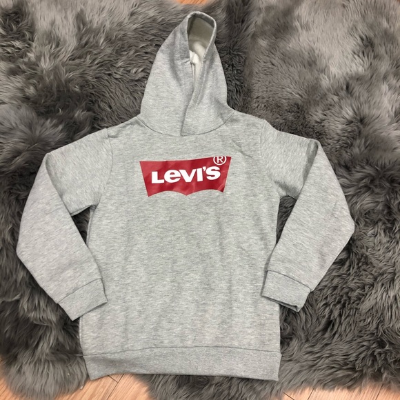 Levi’s | Boy's Hoodie | Grey and Red - Picture 1 of 3